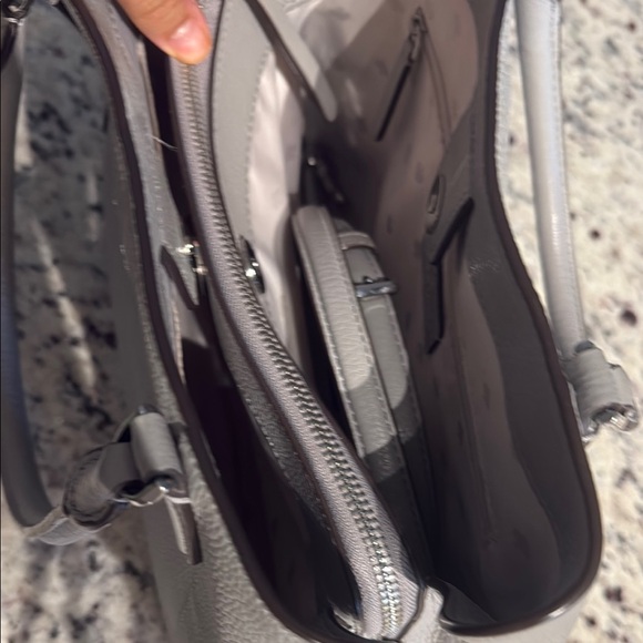 Kate Spade Gray Leather Tote Bag - Picture 4 of 7